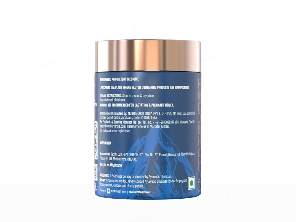 Nutriburst Shilajit Complex Nutraceutical Gummies - Mixed Berry Flavour
