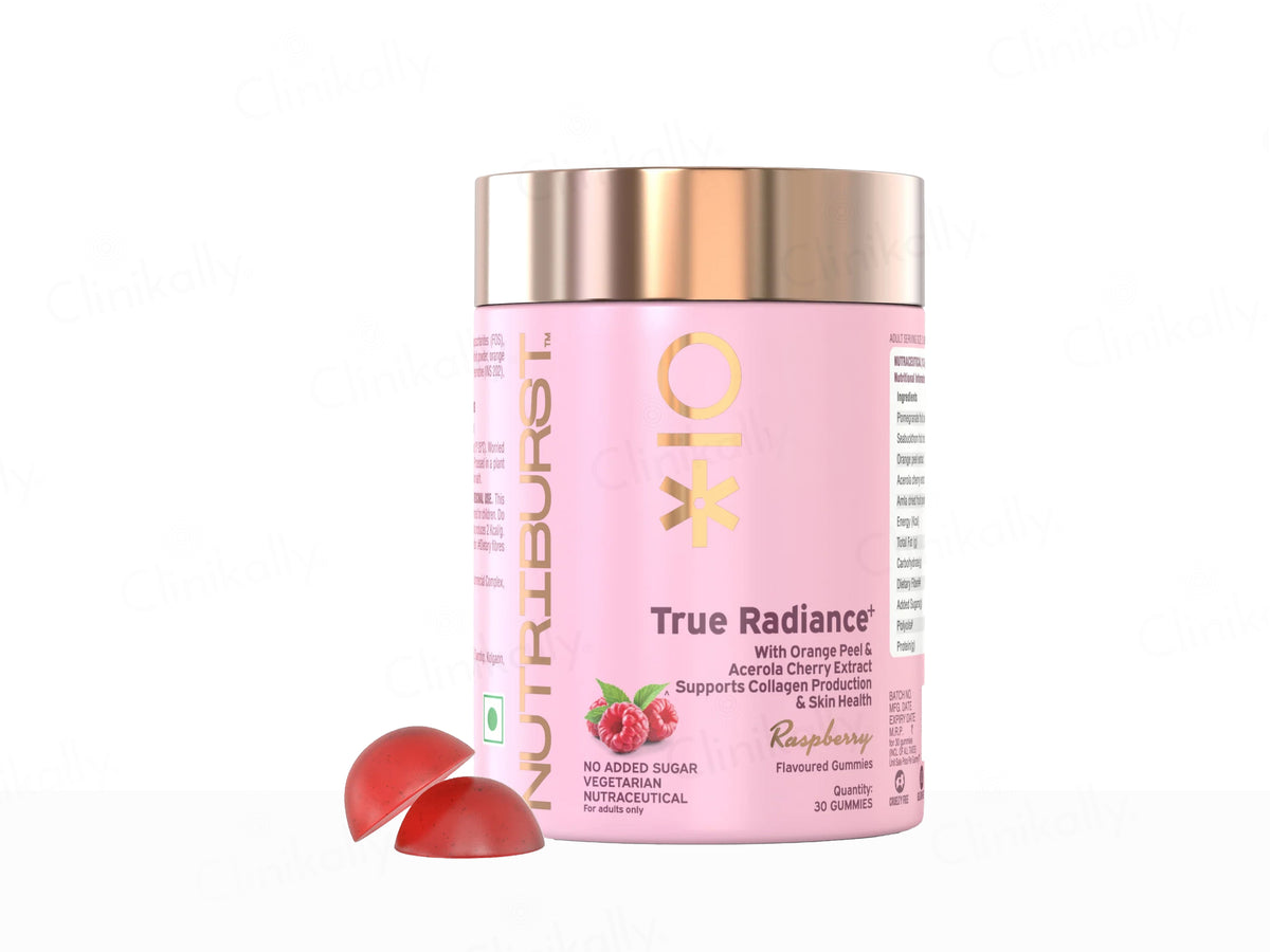 Nutriburst True Radiance Collagen Nutraceutical Gummies - Raspberry Flavour