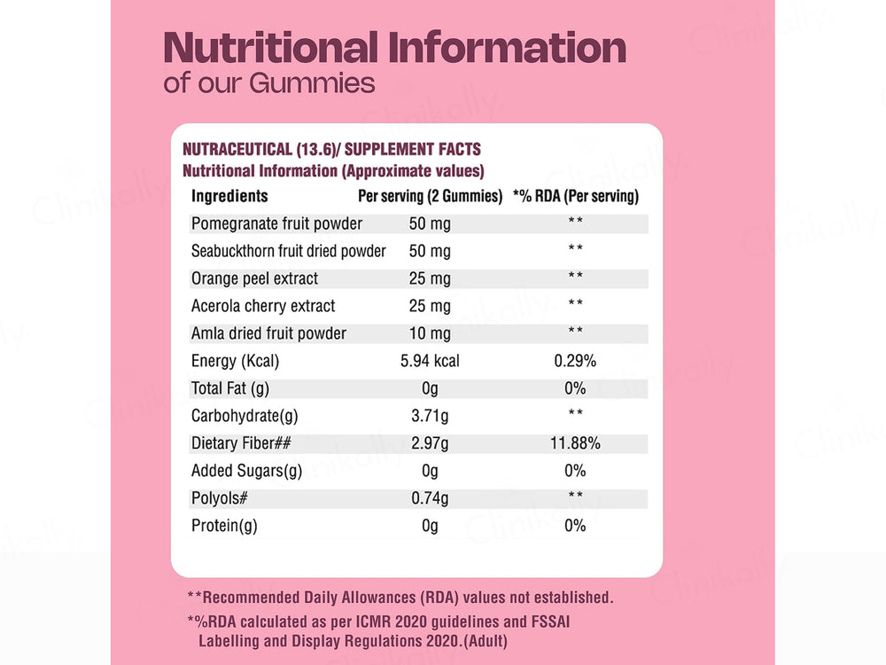 Nutriburst True Radiance Collagen Nutraceutical Gummies - Raspberry Flavour