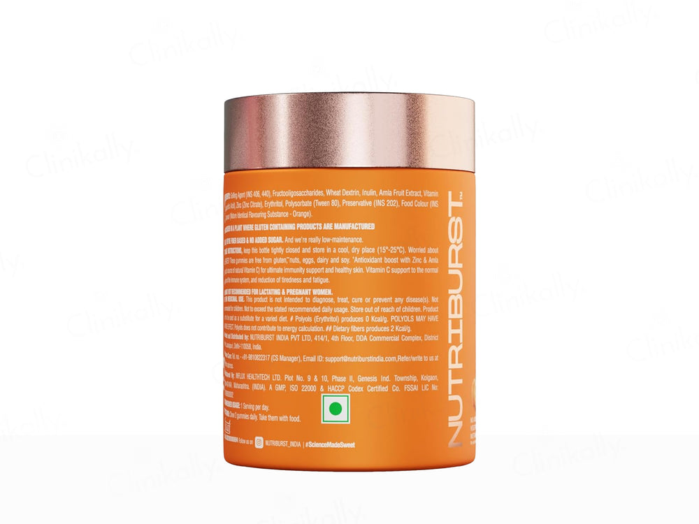 Nutriburst Triple Immunity Nutraceutical Gummies - Orange Flavour