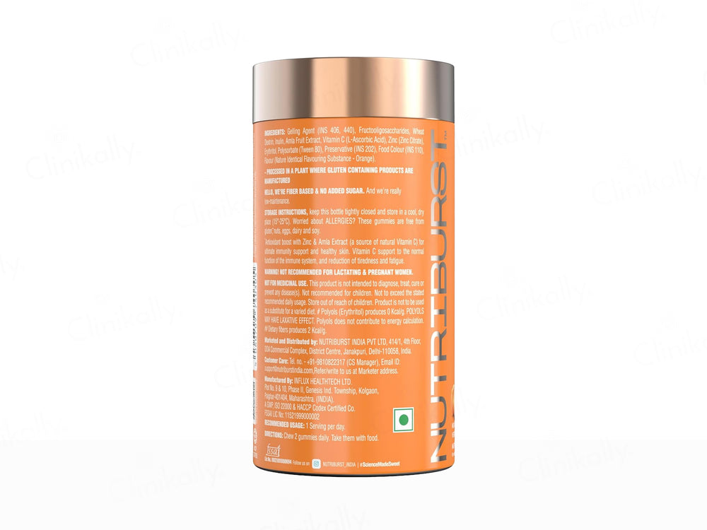 Nutriburst Triple Immunity Nutraceutical Gummies - Orange Flavour