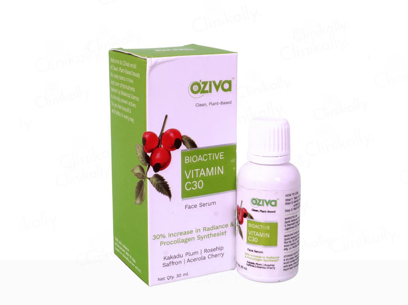 OZiva Bioactive Vitamin C30 Face Serum - Clinikally
