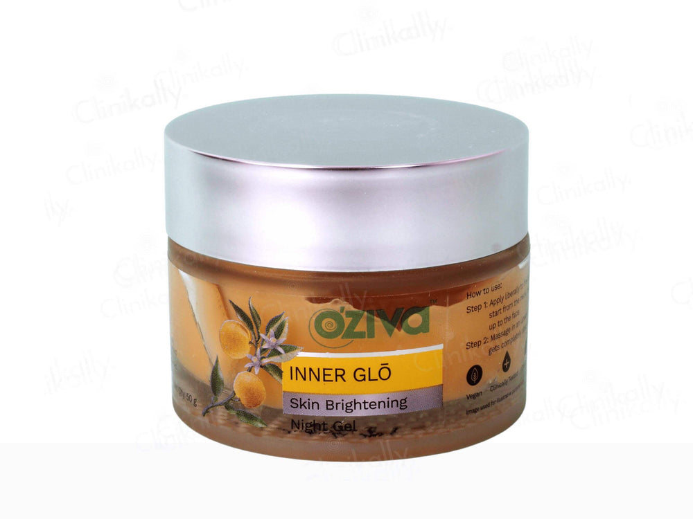 OZiva Inner Glo Skin Brightening Night Gel - Clinikally