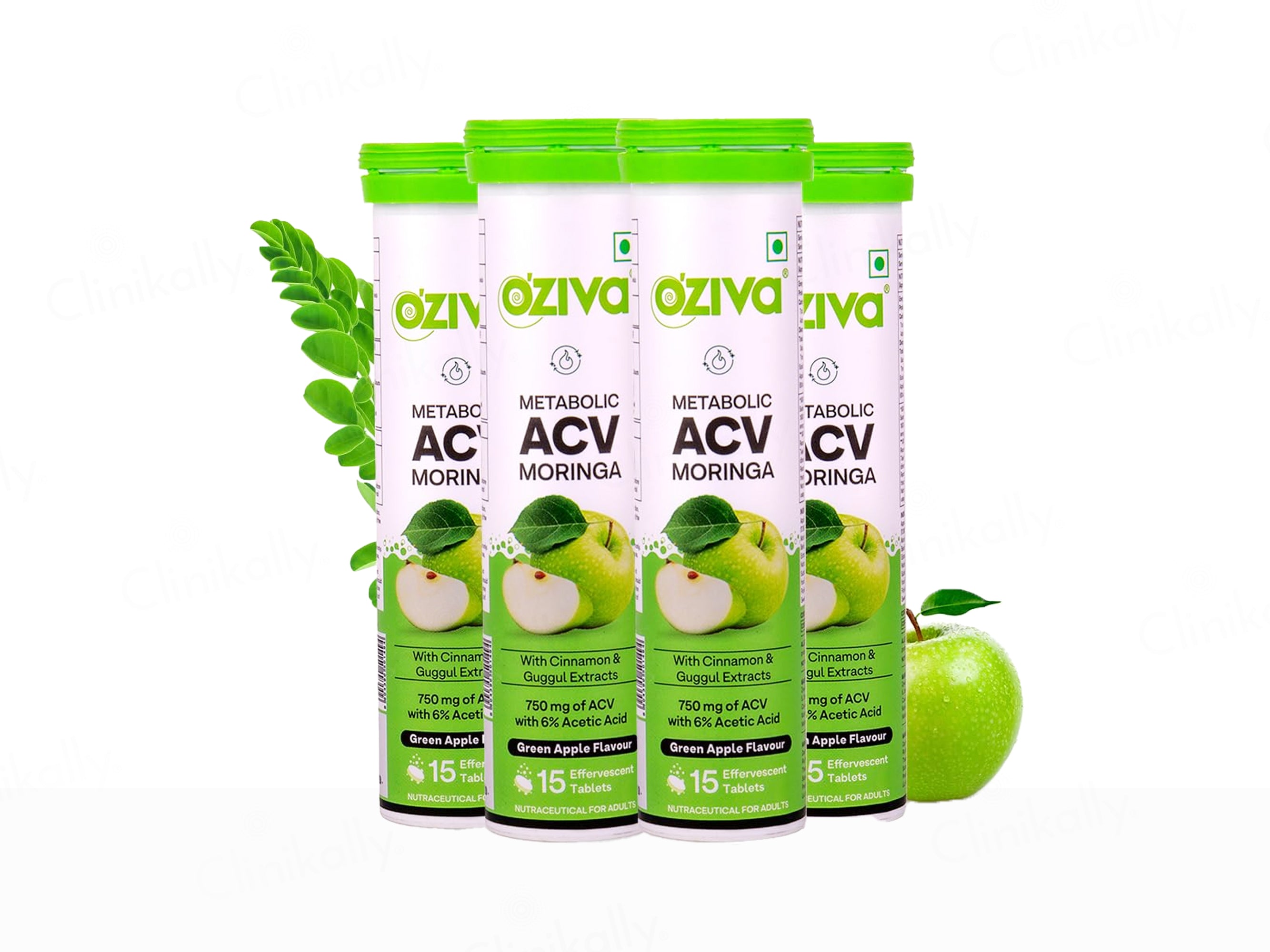 OZiva Metabolic ACV Moringa Effervescent Tablet