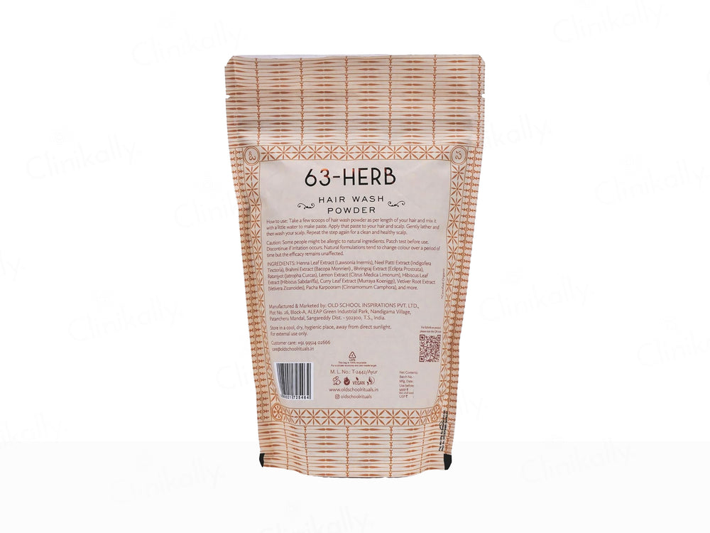 Old School 63-Herb Hair Wash Powder