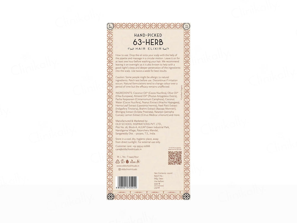 Old School Hand-Picked 63-Herb Hair Elixir