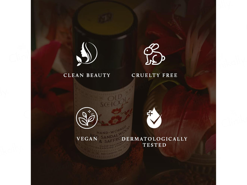 Old School Hand-Worked Red Sandalwood & Saffron Glow-Defining Cleansing Powder