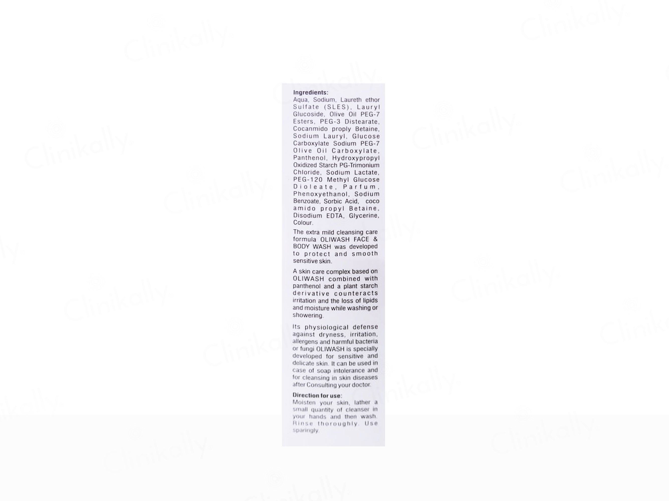 Oliwash Face & Body Wash For Sensitive & Delicate Skin