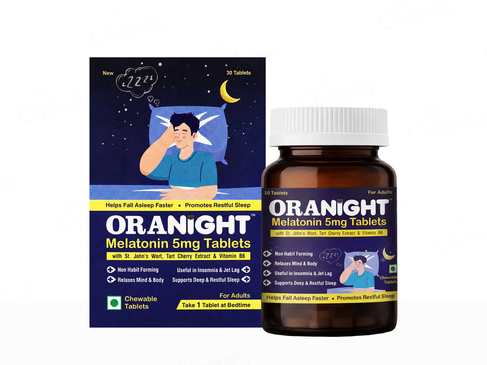 Oranight Melatonin 5mg Chewable Tablet