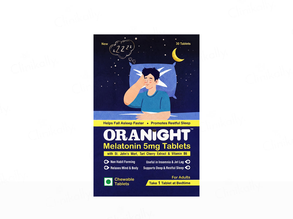 Oranight Melatonin 5mg Chewable Tablet