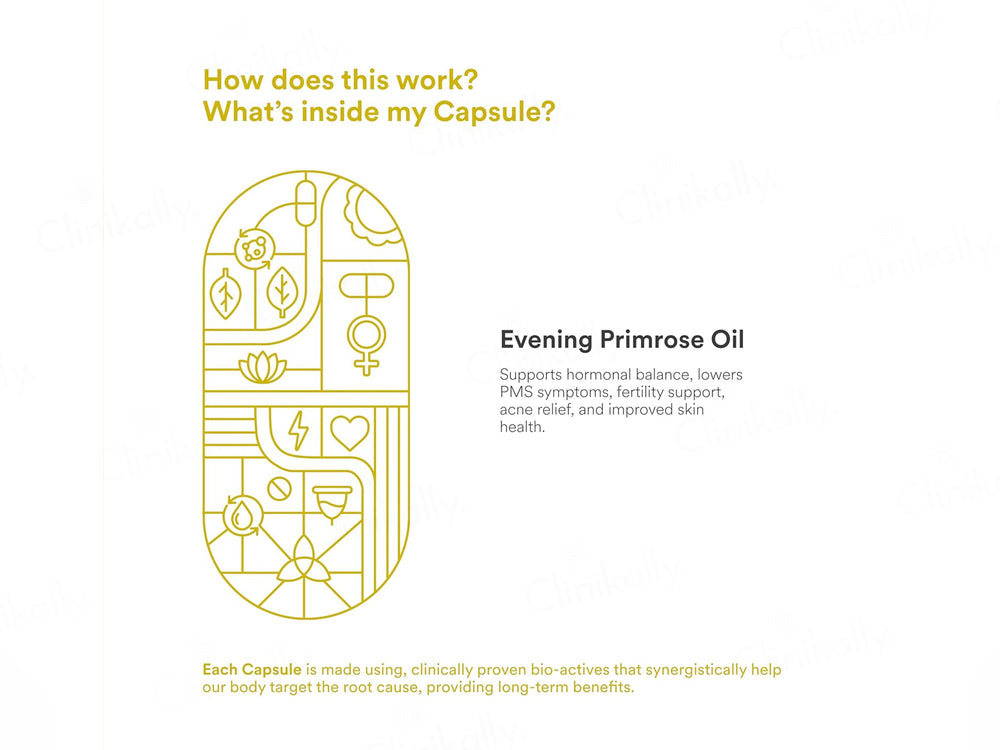 Origins Nutra Evening Primrose Oil 500mg Nutraceutical Veg Softgel Capsule