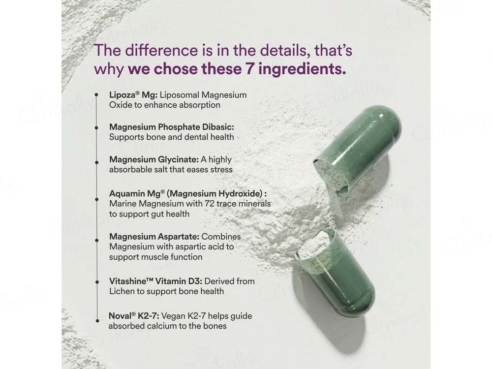 Origins Nutra Magnesium + D3 + K2 Health Supplement Capsule For Men