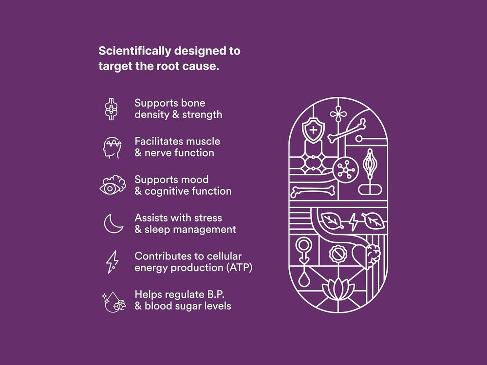 Origins Nutra Magnesium + D3 + K2 Health Supplement Capsule For Men