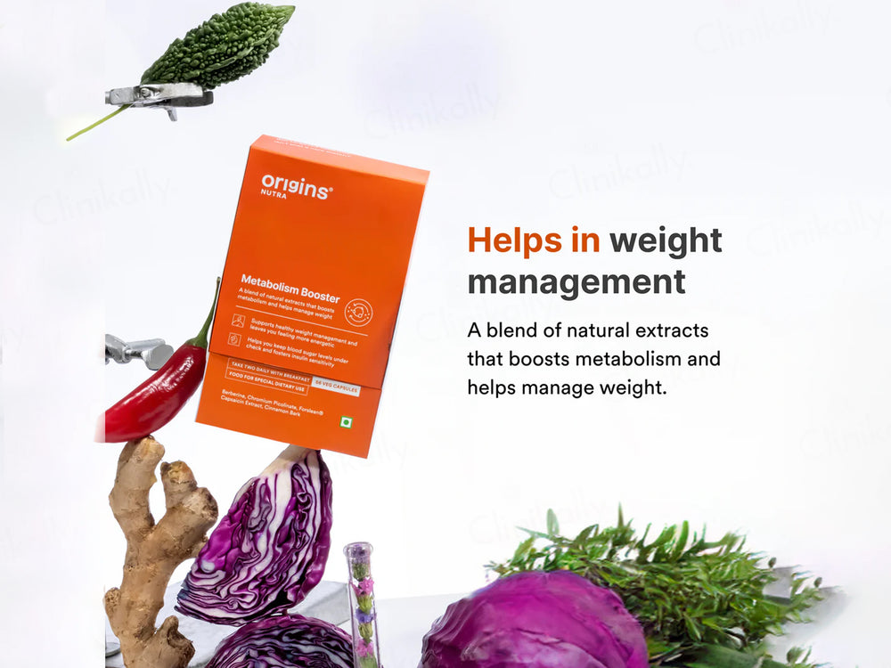 Origins Nutra Metabolism Booster Nutraceutical Veg Capsule