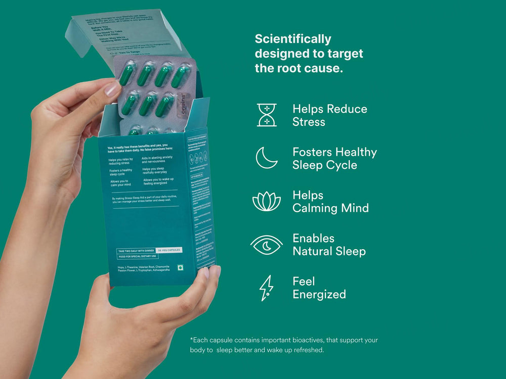 Origins Nutra Stress-Sleep Aid Nutraceutical Veg Capsule