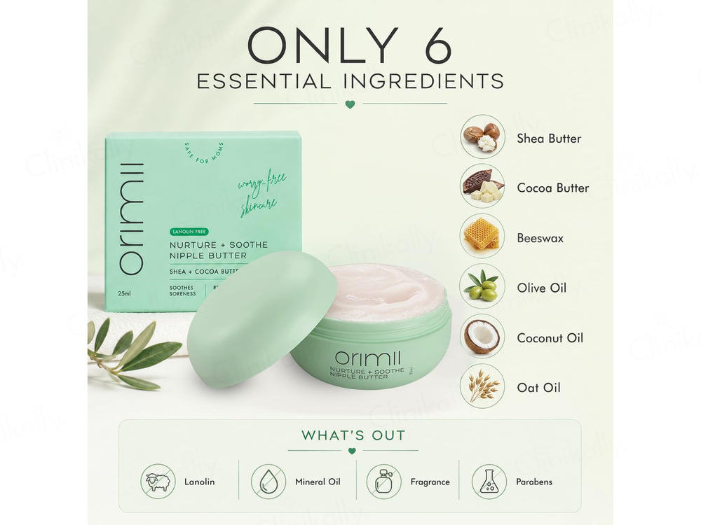 Orimii Nurture + Soothe Nipple Butter