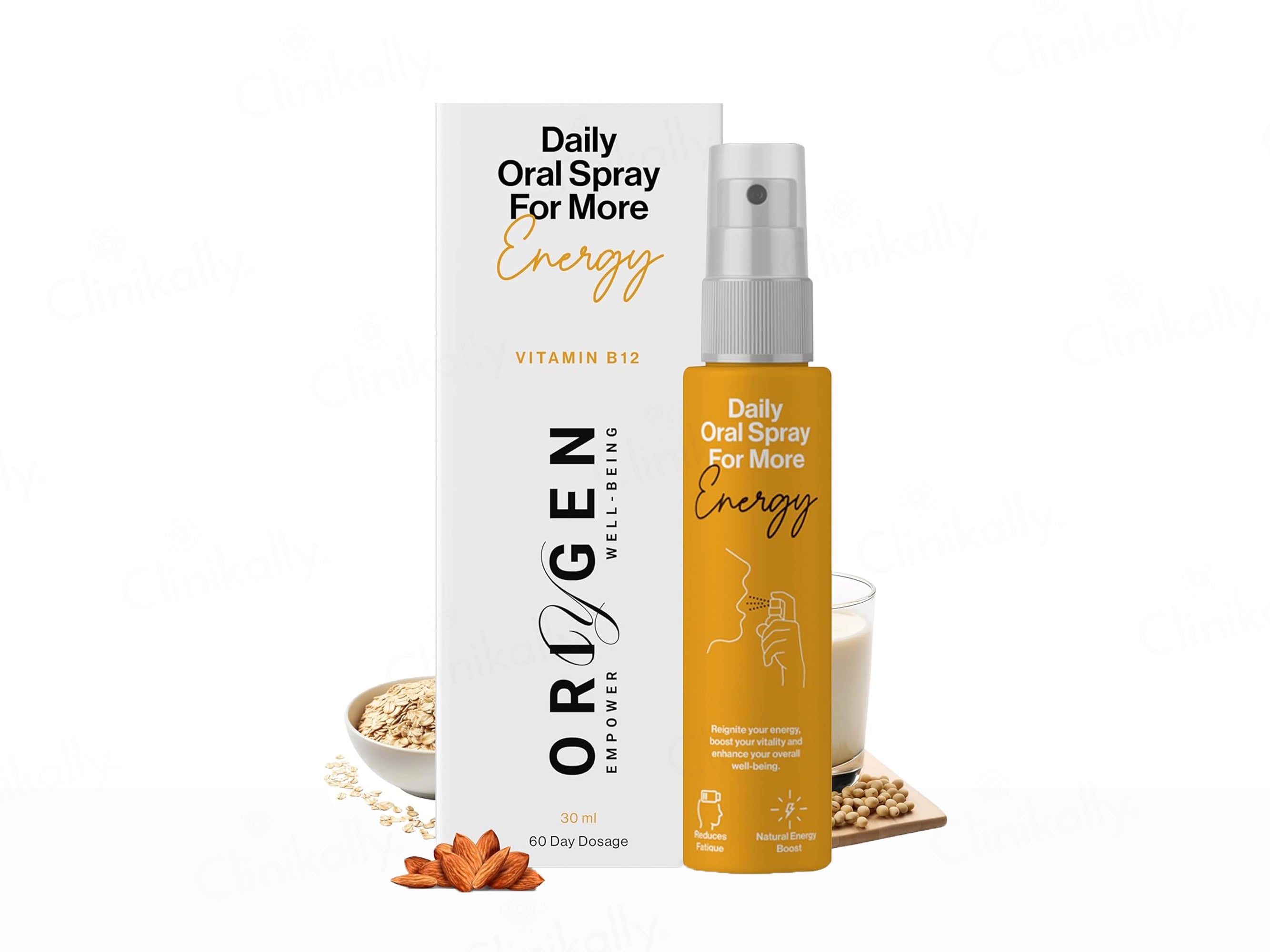 Oriygen Vitamin B12 Daily Oral Spray - Guava Flavour