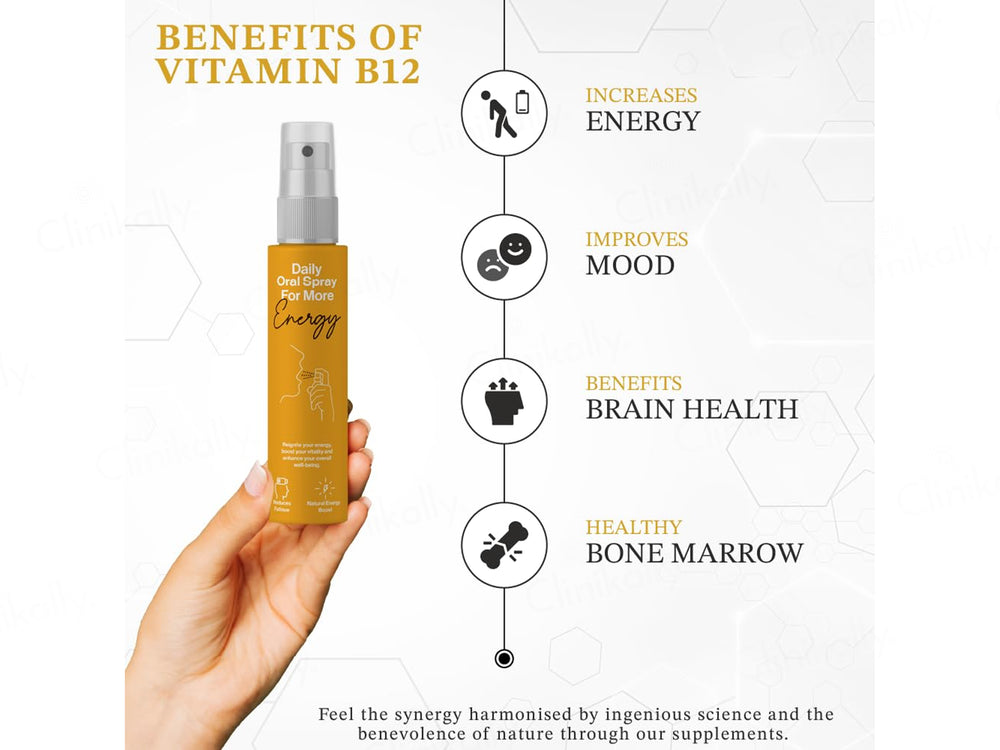 Oriygen Vitamin B12 Daily Oral Spray - Guava Flavour