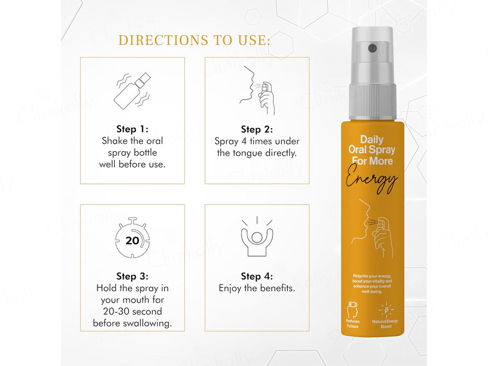 Oriygen Vitamin B12 Daily Oral Spray - Guava Flavour