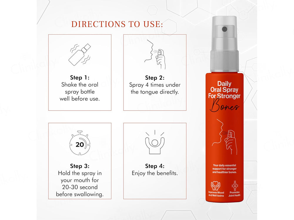 Oriygen Vitamin D3 & K2 Daily Oral Spray - Orange Flavour