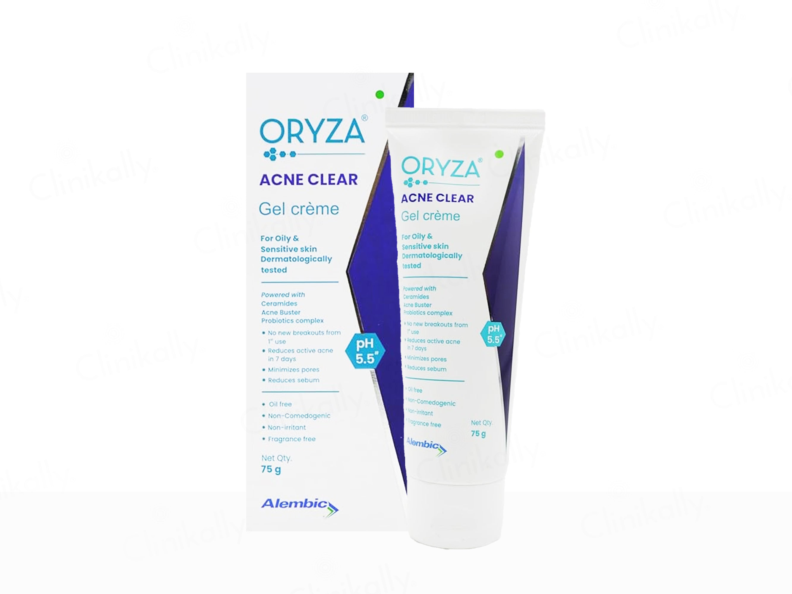 Oryza Acne Clear Gel Creme For Oily & Sensitive Skin