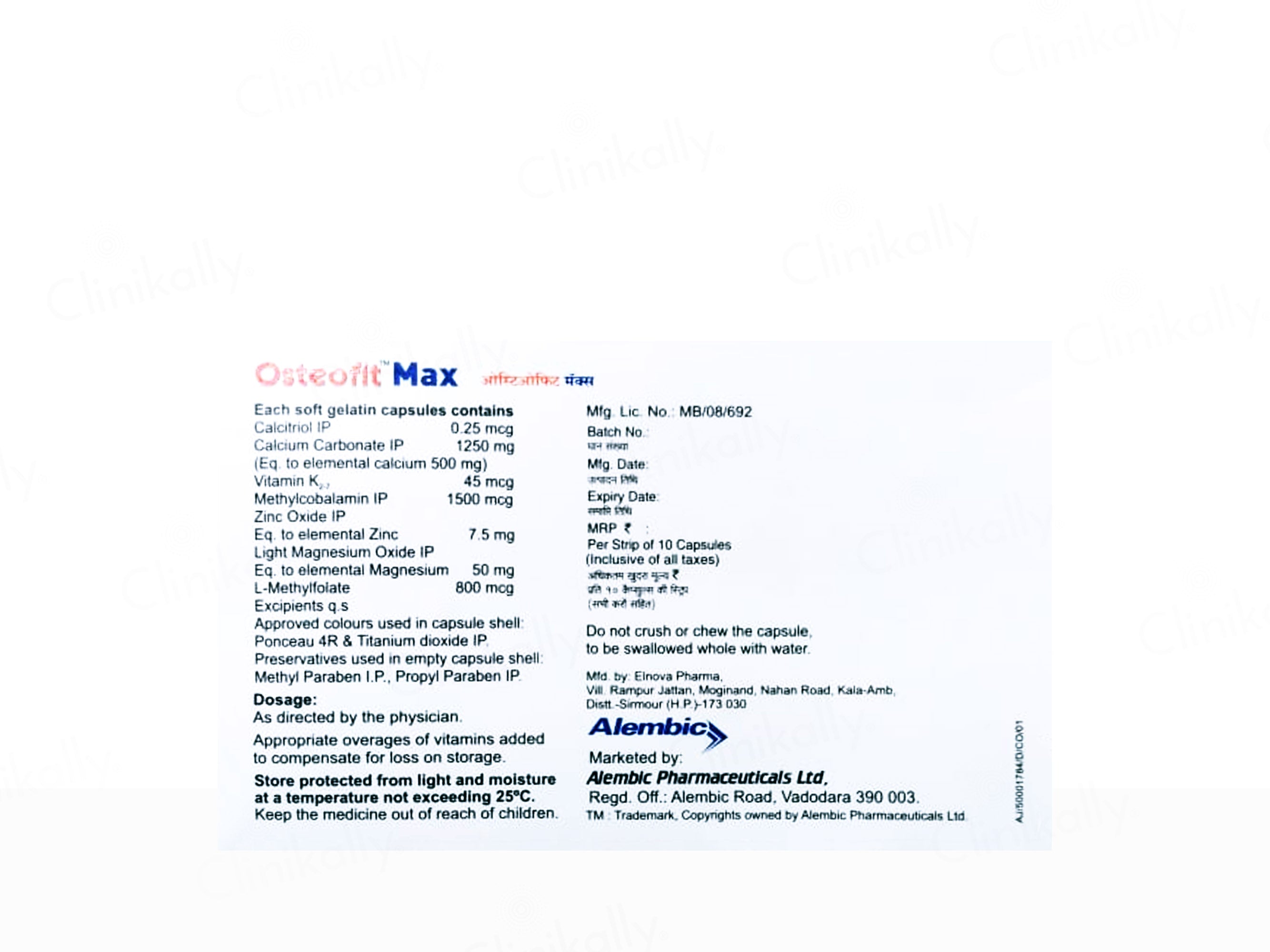Osteofit-Max Soft Gelatin Capsule