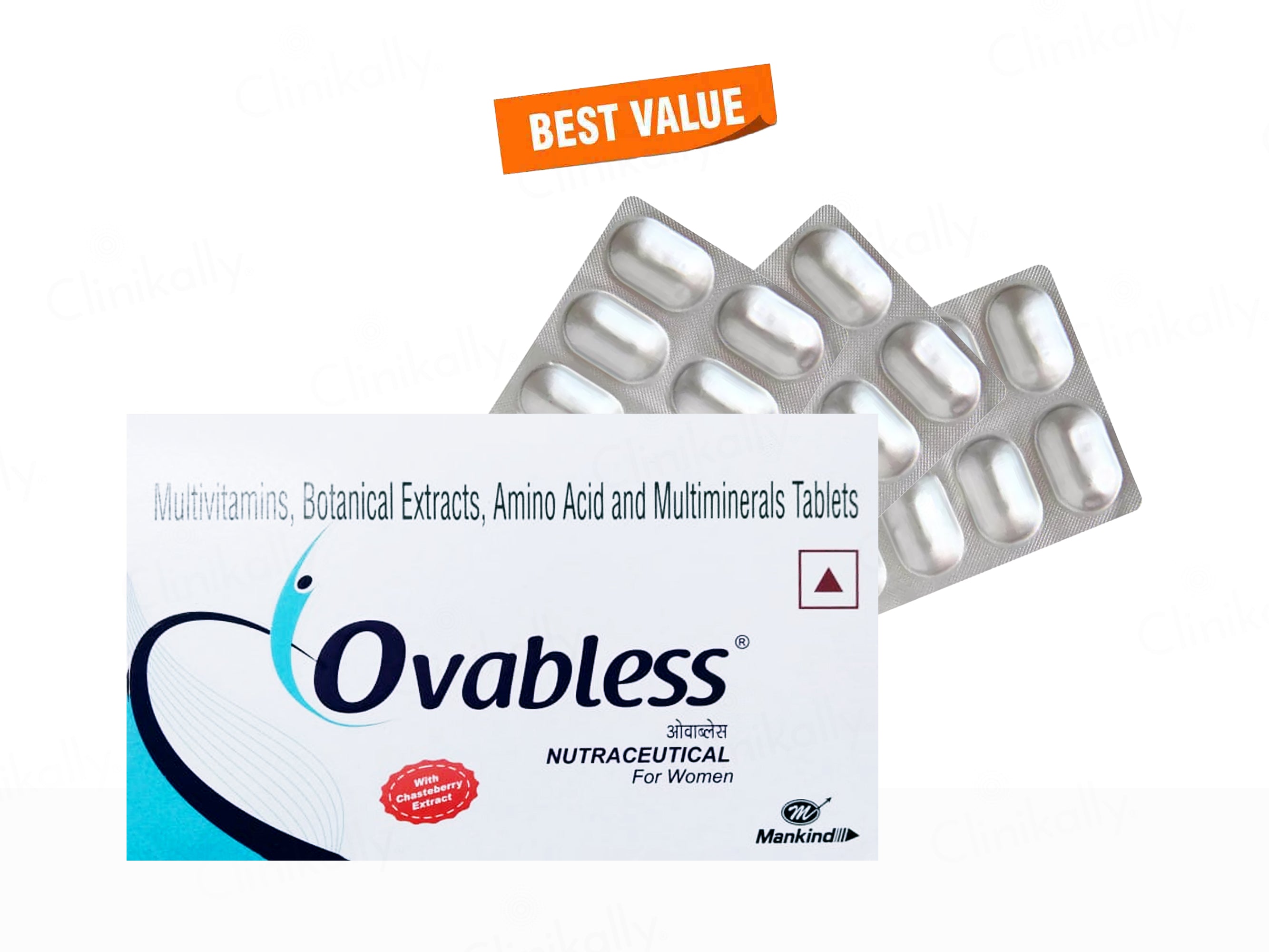 Ovabless Women Nutraceutical Tablet With Chasteberry Extract
