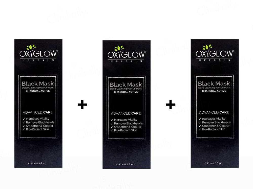 Oxyglow Charcoal Active Black Peel Off Mask