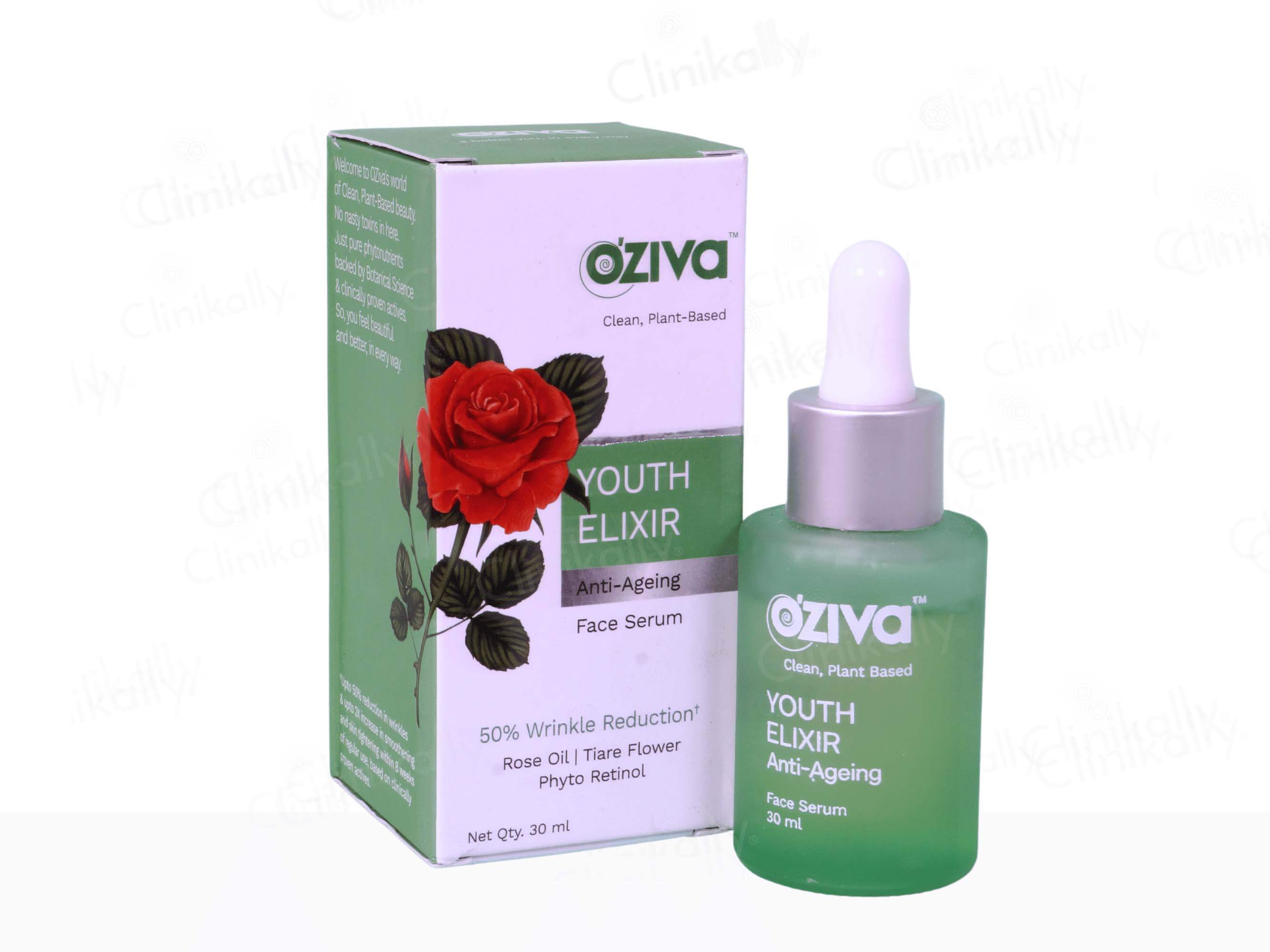 OZiva Youth Elixir Anti-Ageing Face Serum - Cliniikally