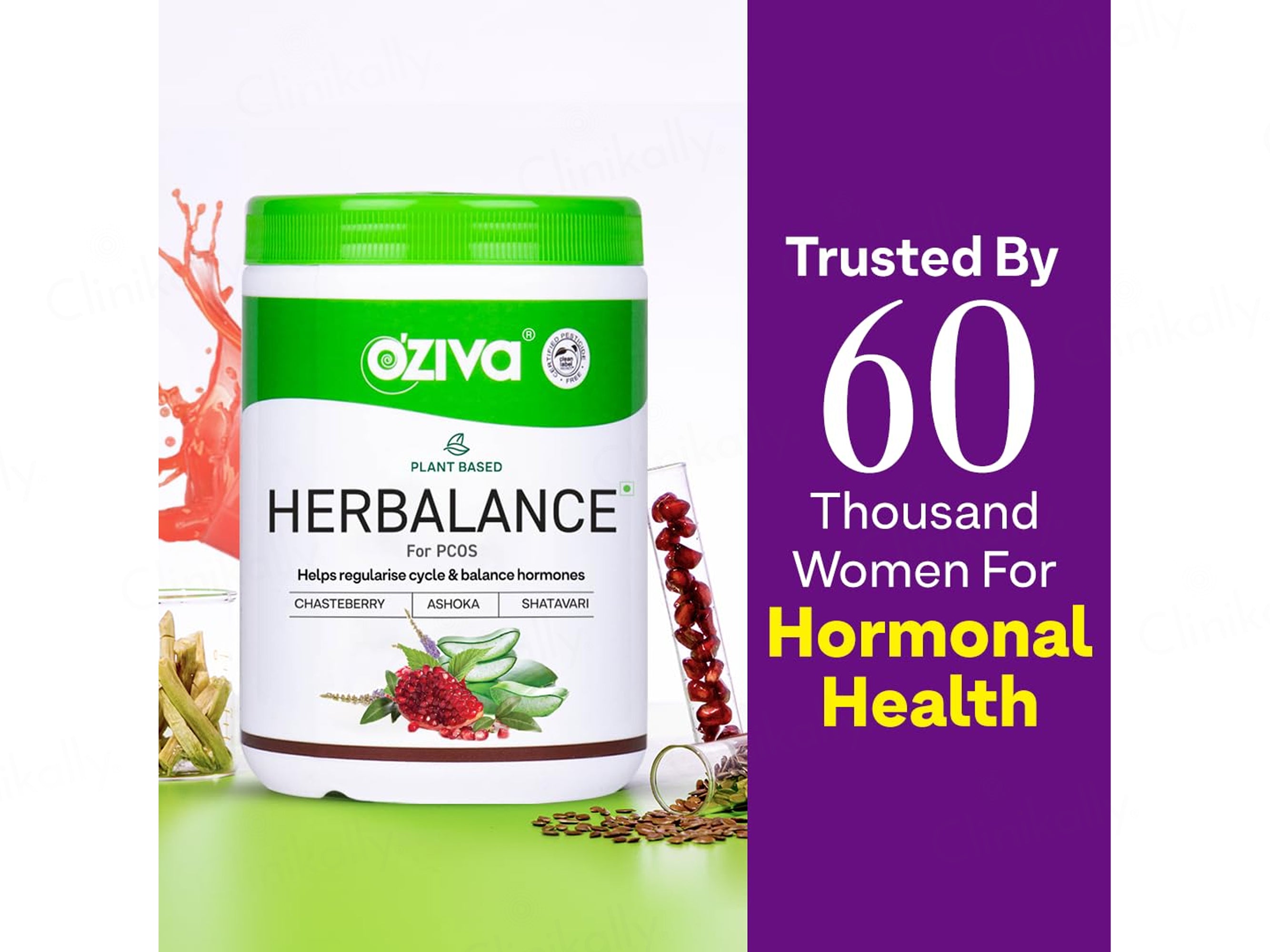 Oziva HerBalance Nutraceutical Powder For PCOS