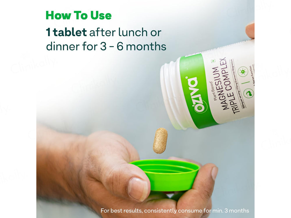 Oziva Magnesium Triple Complex Veg Tablet