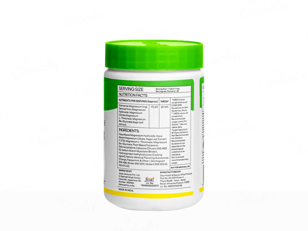 Oziva Magnesium Triple Complex Veg Tablet