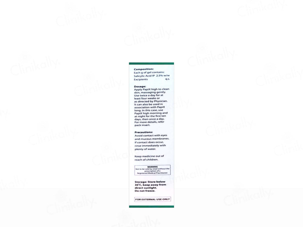 PapiX High 2.5% Salicylic Acid Gel