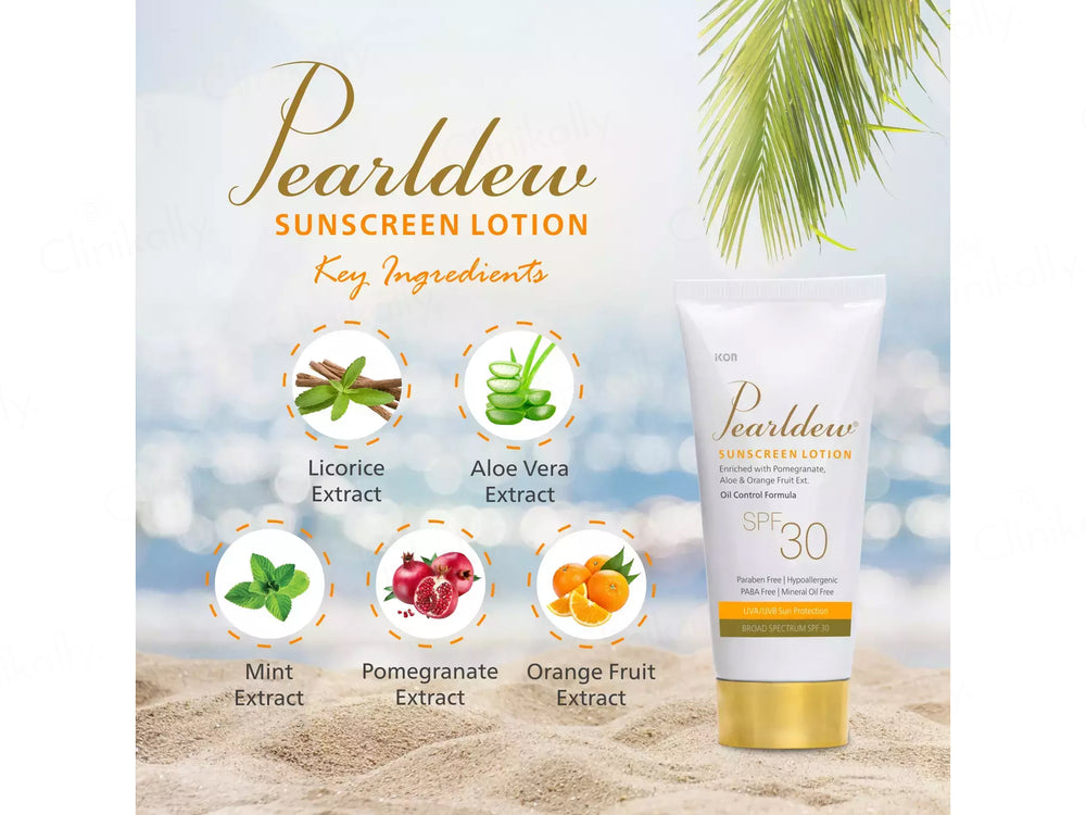 Pearldew Oil Control Sunscreen Lotion SPF 30