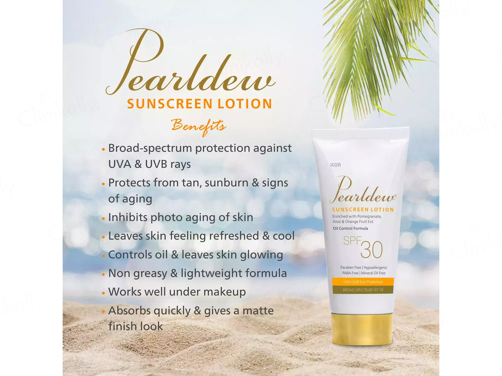 Pearldew Oil Control Sunscreen Lotion SPF 30