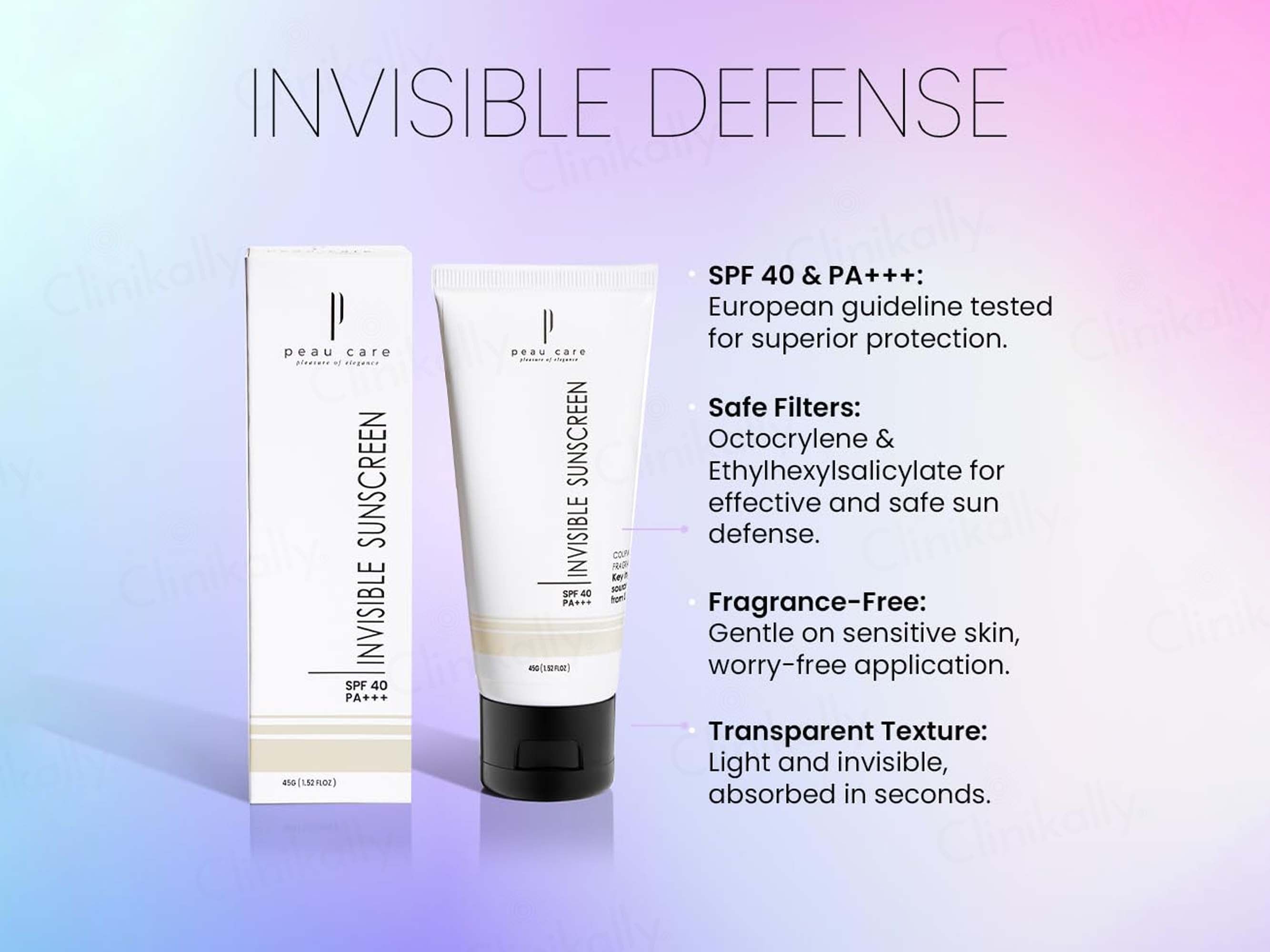 Peau Care Invisible Suncreen SPF 40 PA+++