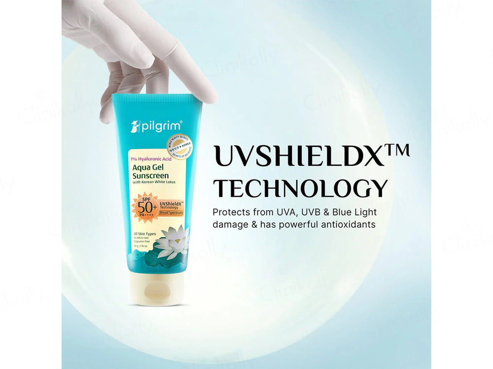 Pilgrim 1% Hyaluronic Acid Sunscreen Gel SPF 50 PA+++