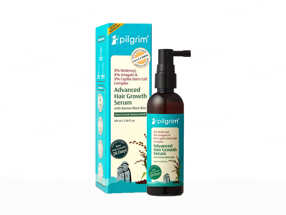 Pilgrim 3% Redensyl & 4% Anagain Advanced Hair Growth Serum With Korean Black Rice