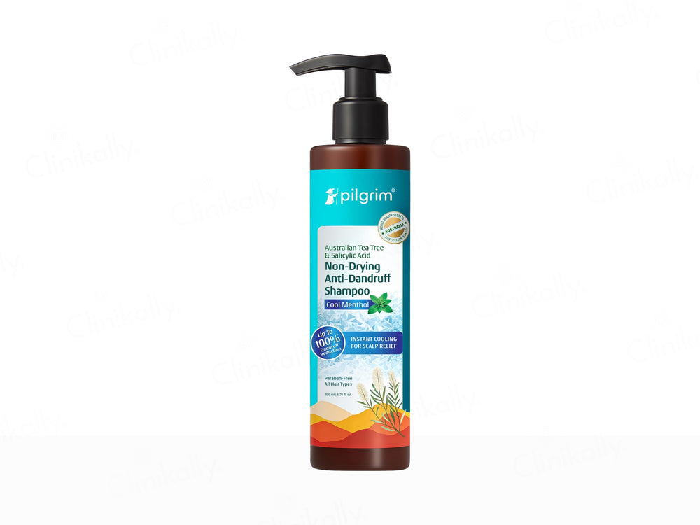 Pilgrim Australian Tea Tree & Salicylic Acid Non-Drying Anti-Dandruff Shampoo - Cool Menthol