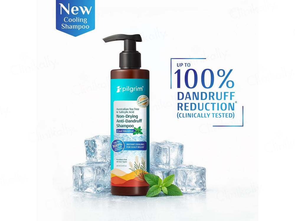 Pilgrim Australian Tea Tree & Salicylic Acid Non-Drying Anti-Dandruff Shampoo - Cool Menthol
