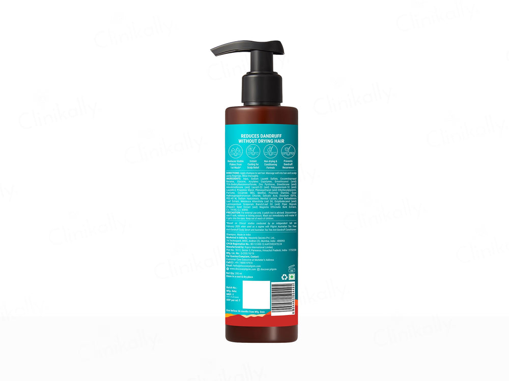 Pilgrim Australian Tea Tree & Salicylic Acid Non-Drying Anti-Dandruff Shampoo - Cool Menthol