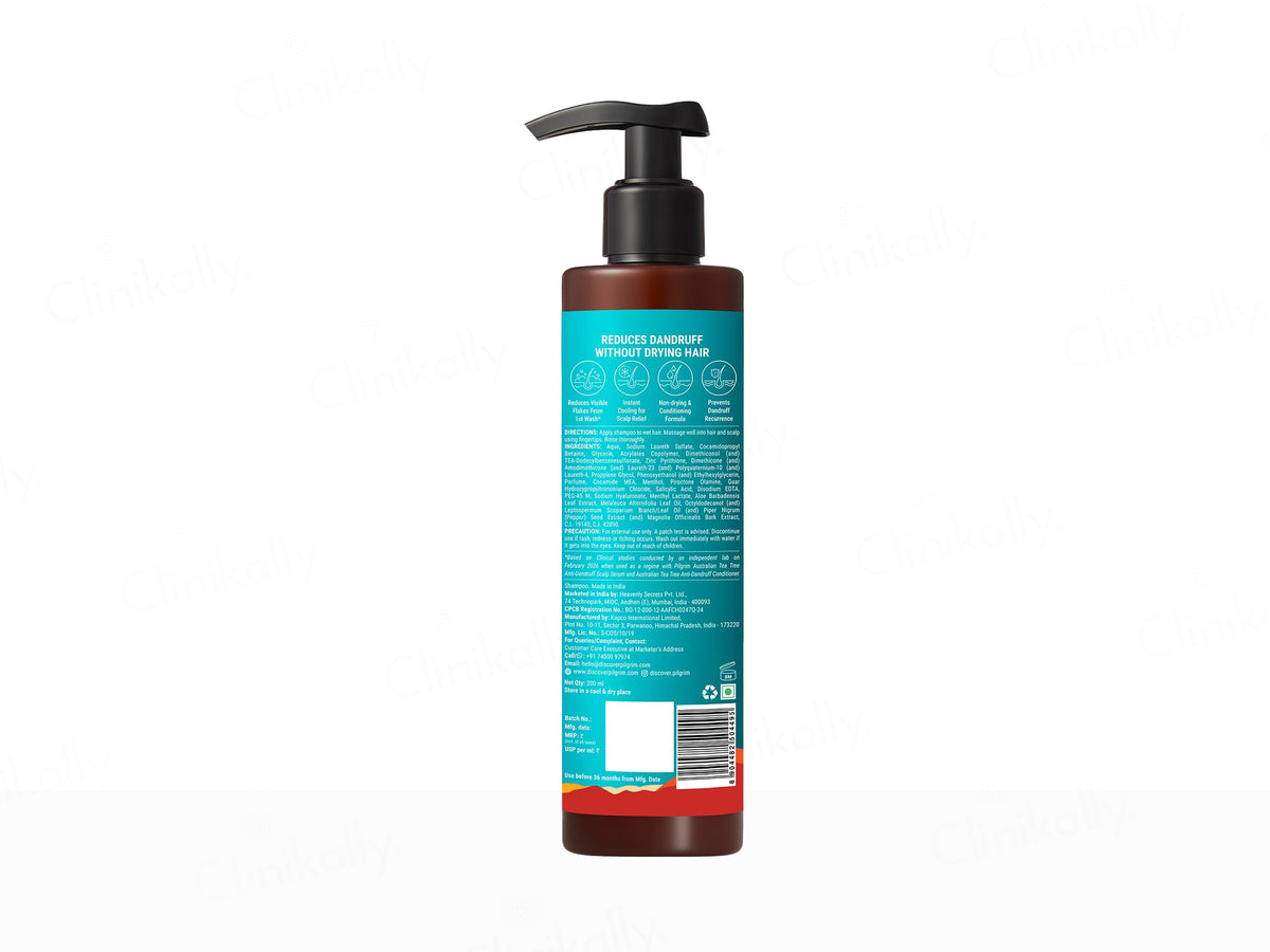 Pilgrim Australian Tea Tree & Salicylic Acid Non-Drying Anti-Dandruff Shampoo - Cool Menthol