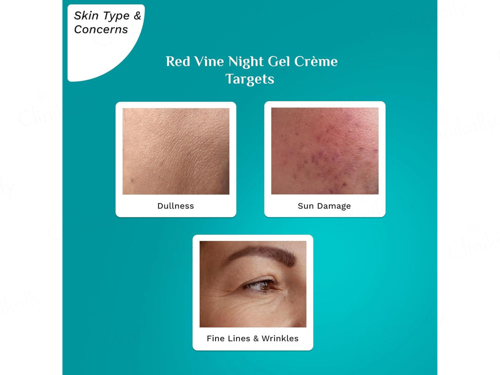 Pilgrim French Red Vine & Retinol Youthful Glow Night Gel Creme