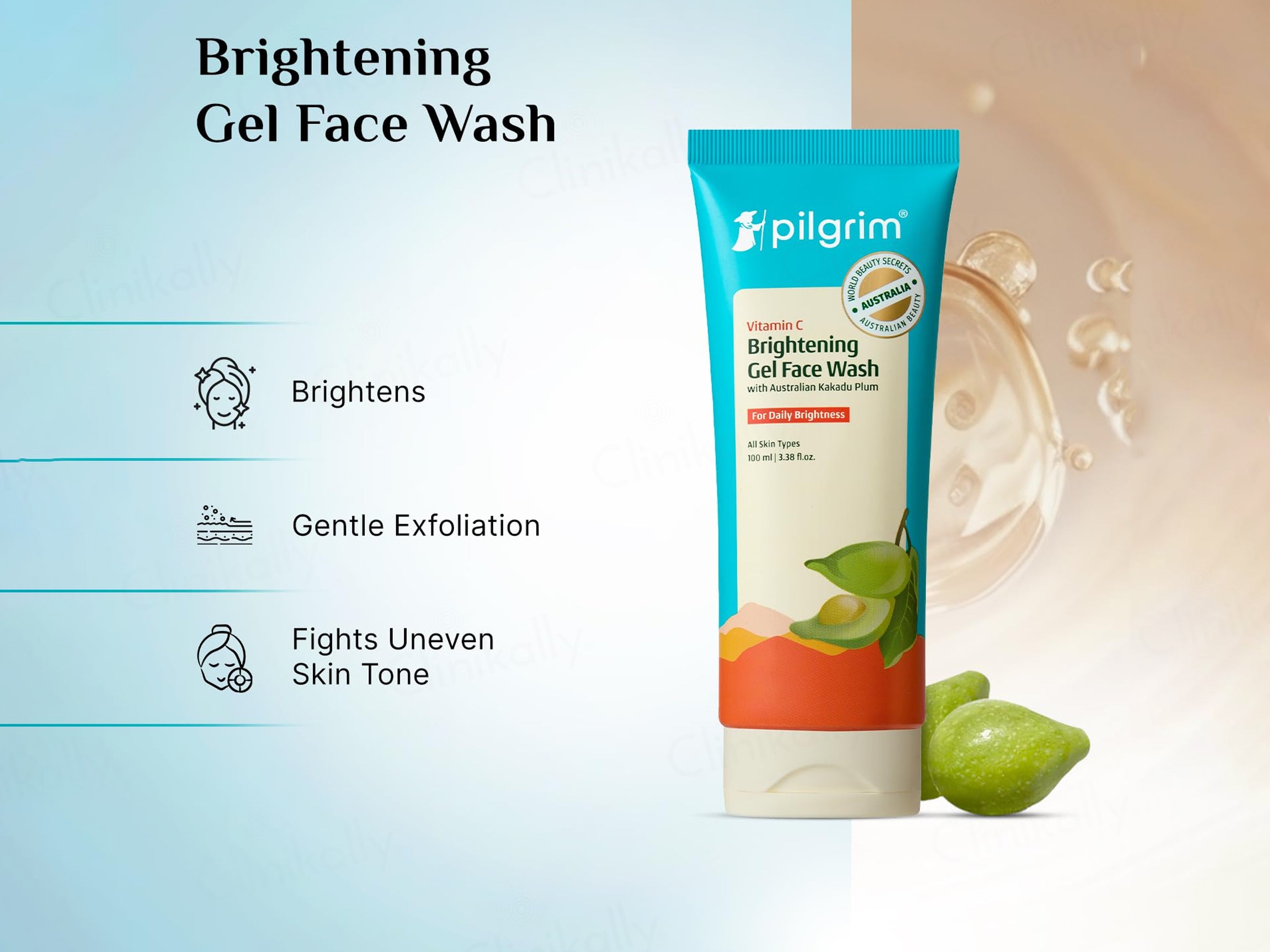 Pilgrim Vitamin C Brightening Gel Face Wash