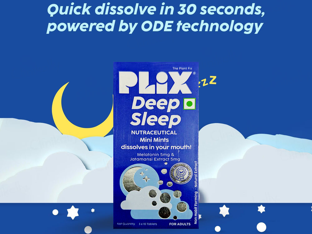 Plix Deep Sleep Nutraceuticals Mini Mints Tablet