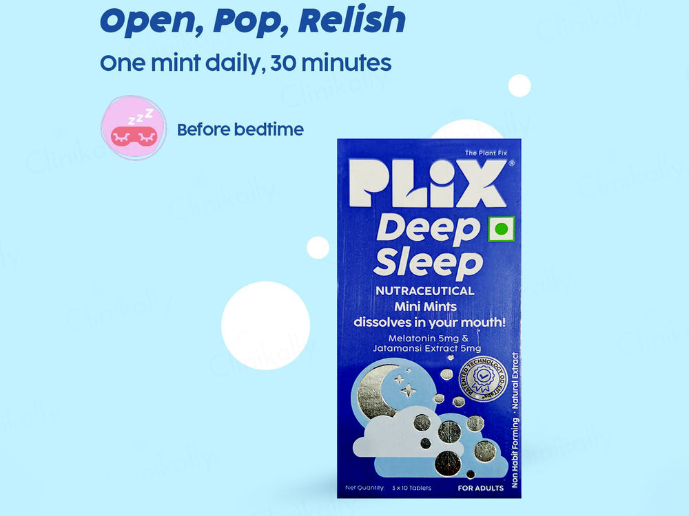 Plix Deep Sleep Nutraceuticals Mini Mints Tablet