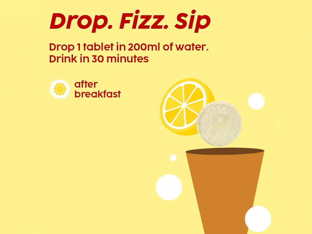 Plix Glowy Skin Effervescent Tablet - Lemon Flavour