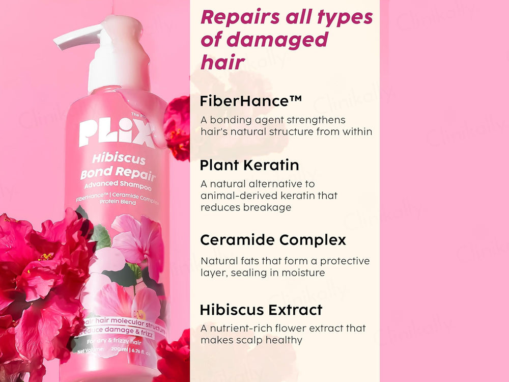 Plix Hibiscus Bond Repair Advanced Shampoo