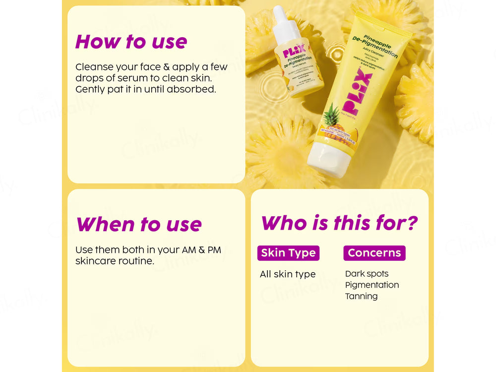 Plix Pineapple De-Pigmentation Duo Kit