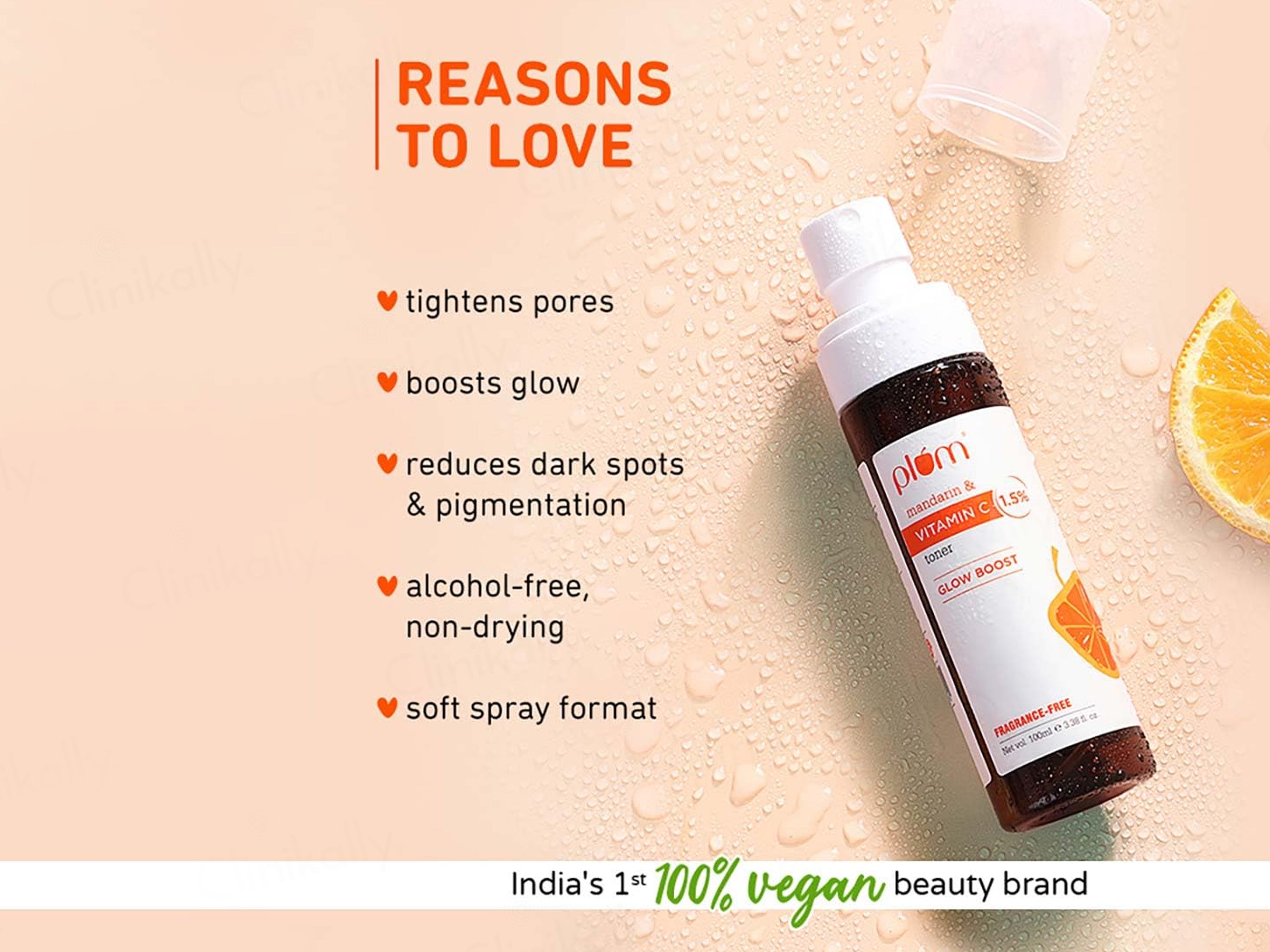 Plum 1.5% Vitamin C Glow Boost Face Toner With Mandarin